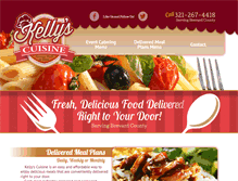 Tablet Screenshot of mykellyscuisine.com